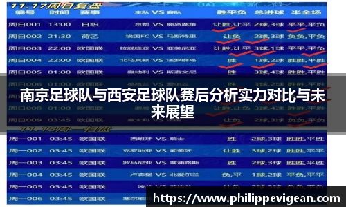 南京足球队与西安足球队赛后分析实力对比与未来展望